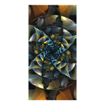 Carte photo d'art abstrait de soleil photocarte