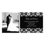 CARTE PHOTO de 311-WHITE MARIAGE DAMASSÉ Carte Avec Photo