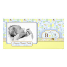Carte photo de bébé de Serengeti Carte Avec Photo