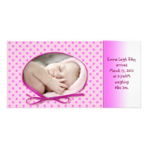 Carte photo de bébé photocarte personnalisée