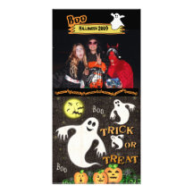 Carte photo de coutume de Halloween Carte Avec Photo