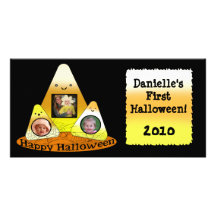 Carte photo de coutume de Halloween de style de Ka Cartes De Vœux Avec Photo