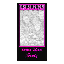 Carte photo de danse cartes avec photo