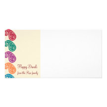 Carte photo de Diwali Cartes De Vœux Avec Photo