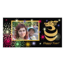 Carte photo de dragon cartes avec photo