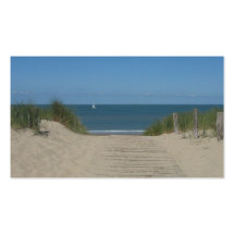 Carte photo de dunes de sable de plage de bateau à cartes de visite professionnelles