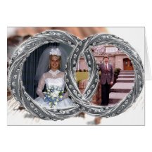 Carte photo de duo de mariage