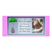 Carte photo de faire-part de bébé