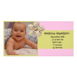 carte photo de faire-part de bébé cartes avec photo