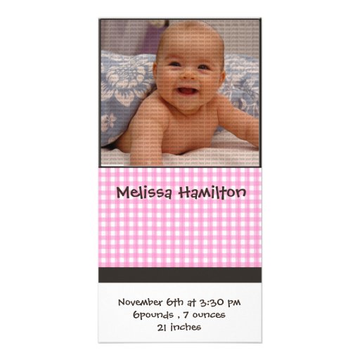 carte photo de faire-part de bébé photocarte