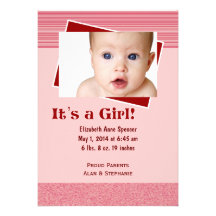 Carte photo de faire-part de naissance