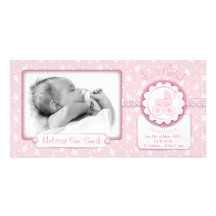 Carte photo de fille du bonbon un carte avec photo