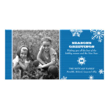 Carte photo de flocon de neige de filet photocarte personnalisée