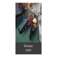 Carte photo de gondoles de Venise Cartes De Vœux Avec Photo