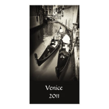 Carte photo de gondoles de Venise Cartes Avec Photo