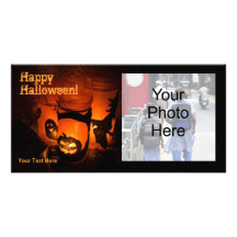 Carte photo de Halloween Photocarte Personnalisée