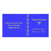 Carte photo de Hanoukka Cartes Avec Photo