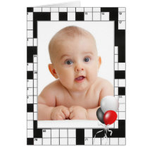 Carte photo de jeu de mots croisé