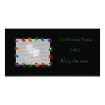 Carte photo de lumières de Noël Cartes Avec Photo