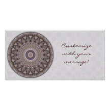 Carte photo de mandala de sagesse cartes de vœux avec photo