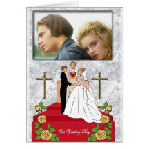Carte photo de mariage