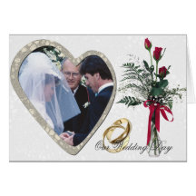 Carte photo de mariage