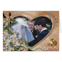 Carte photo de mariage