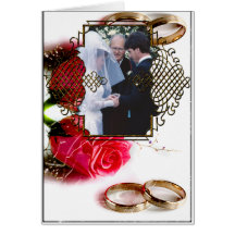 Carte photo de mariage