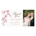 Carte photo de Merci de fleurs de cerisier Photocartes