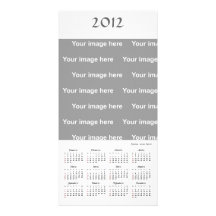 Carte photo de modèle de 2012 calendriers carte avec photo