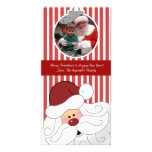 Carte photo de Noël de vacances du PÈRE NOËL 8x4 photocartes
