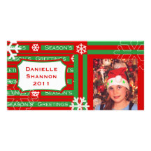 Carte photo de Noël des enfants faits sur commande Cartes De Vœux Avec Photo