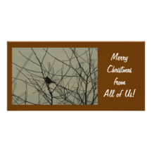 Carte photo de Noël :  Petit oiseau Cartes Avec Photo