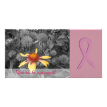 Carte photo de soutien de conscience de cancer du  photocartes
