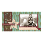 Carte photo d'étoile de Noël Cartes De Vœux Avec Photo