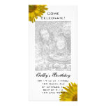 Carte photo d'invitation de fête d'anniversaire de cartes avec photo