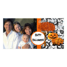 Carte photo heureux de Halloween Modèle Pour Photocarte