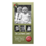 Carte photo : Houx avec l'espace pour 4 photos photocartes