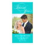 CARTE PHOTO INITIAL DE MERCI DE MARIAGE DE MANUSCR CARTES DE VŒUX AVEC PHOTO