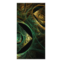 Carte photo magique d'art abstrait de vibrations cartes avec photo