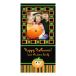 Carte photo mignon de Halloween de citrouille Photocarte Personnalisée