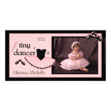 Carte photo minuscule de ballet de danseur photocarte customisée