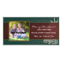 Carte photo personnalisé de famille de Noël - arbr Photocarte Personnalisée