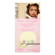 Carte photo rose de fête d'anniversaire de filles  photocartes