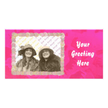 Carte photo rose d'imaginaire cartes avec photo