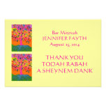 Carte PLATE de Merci (petit rectangle) Invitation Personnalisée
