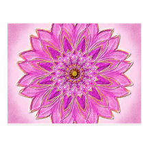 Carte postale 01 « Magenta Healing » by MandalaDes