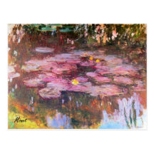 Carte postale 1917 de nénuphars de MONET