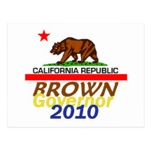 Carte postale 2010 de Jerry BROWN