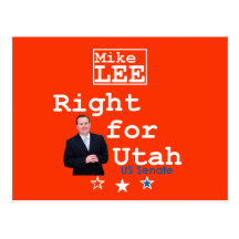 Carte postale 2010 de sénat de Mike LEE Utah